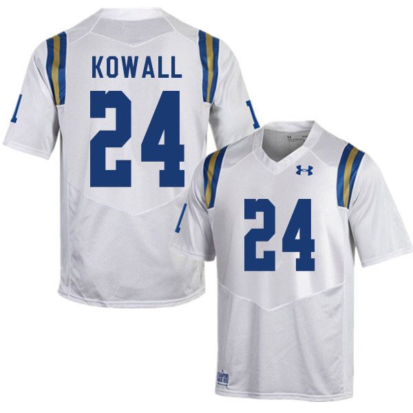 Men #24 Brian Kowall UCLA Bruins College Football Jerseys Sale-White
